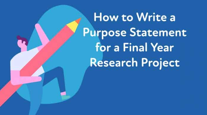 how to write a final year research project