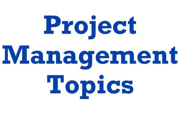 research topics in project management