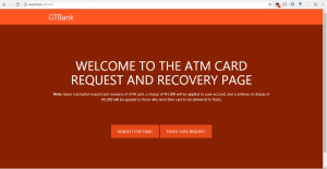 Online ATM Card Request and Delivery System with Tracker